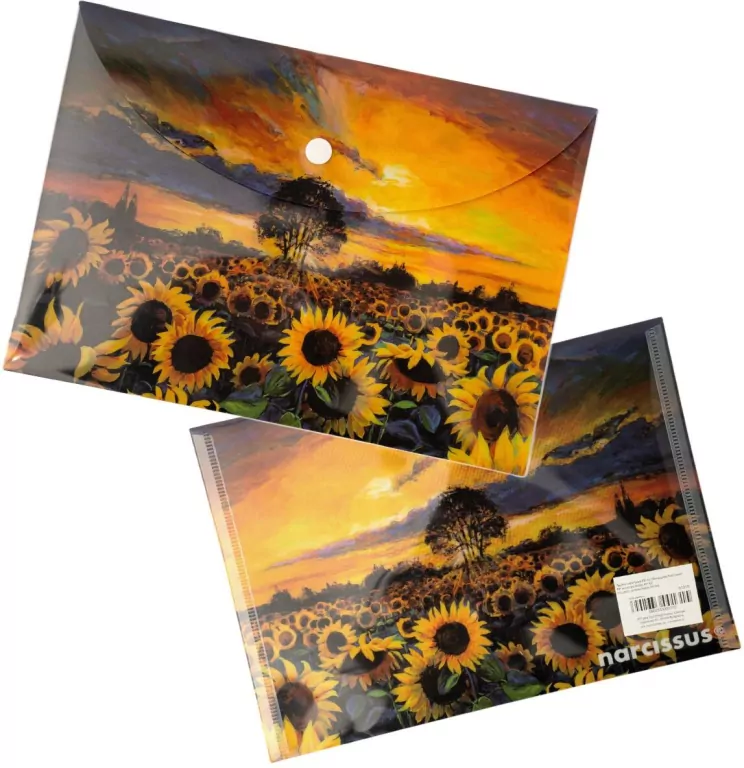 Teczka kopertowa PP A5 Słoneczniki - tantis.pl
