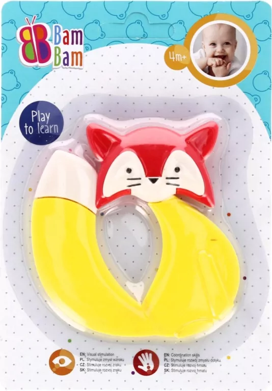 Gryzak dla dzieci lisek mix BAM BAM - tantis.pl