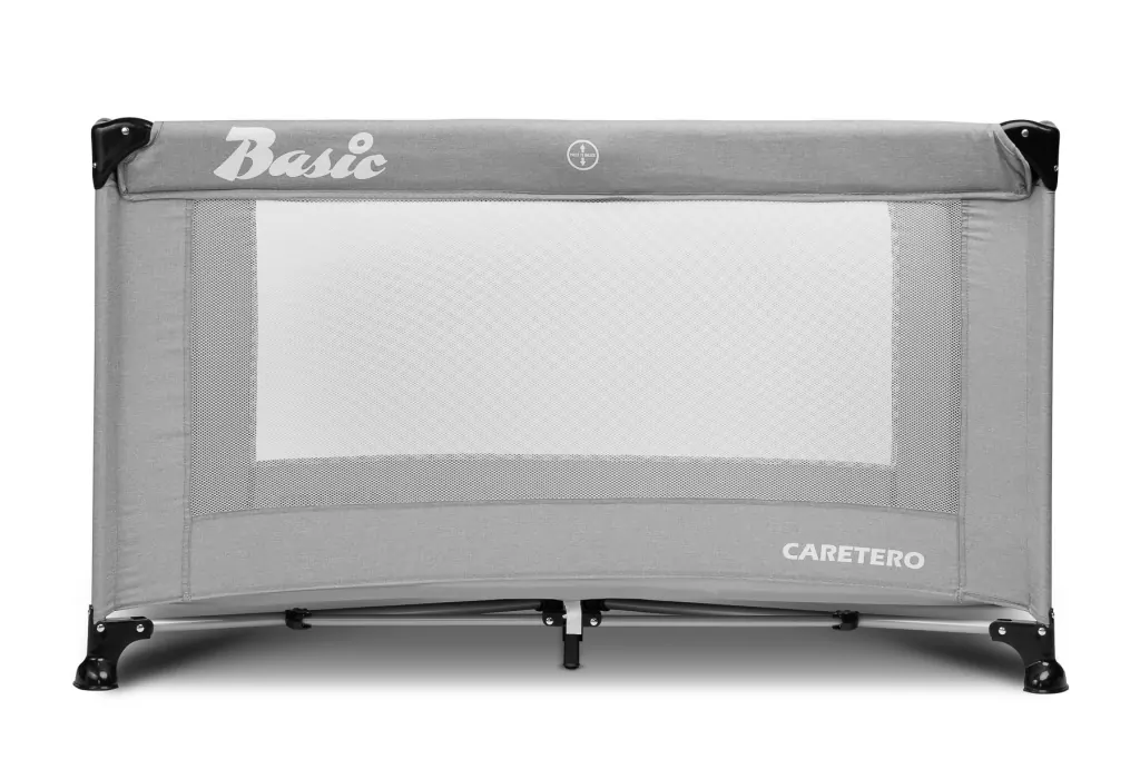 Caratero Łóżeczko turystyczne Basic szare - tantis.pl