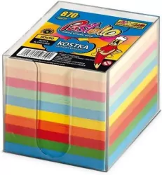 Kostka w kubiku 90x90mm 850 kartek 10 kolorów