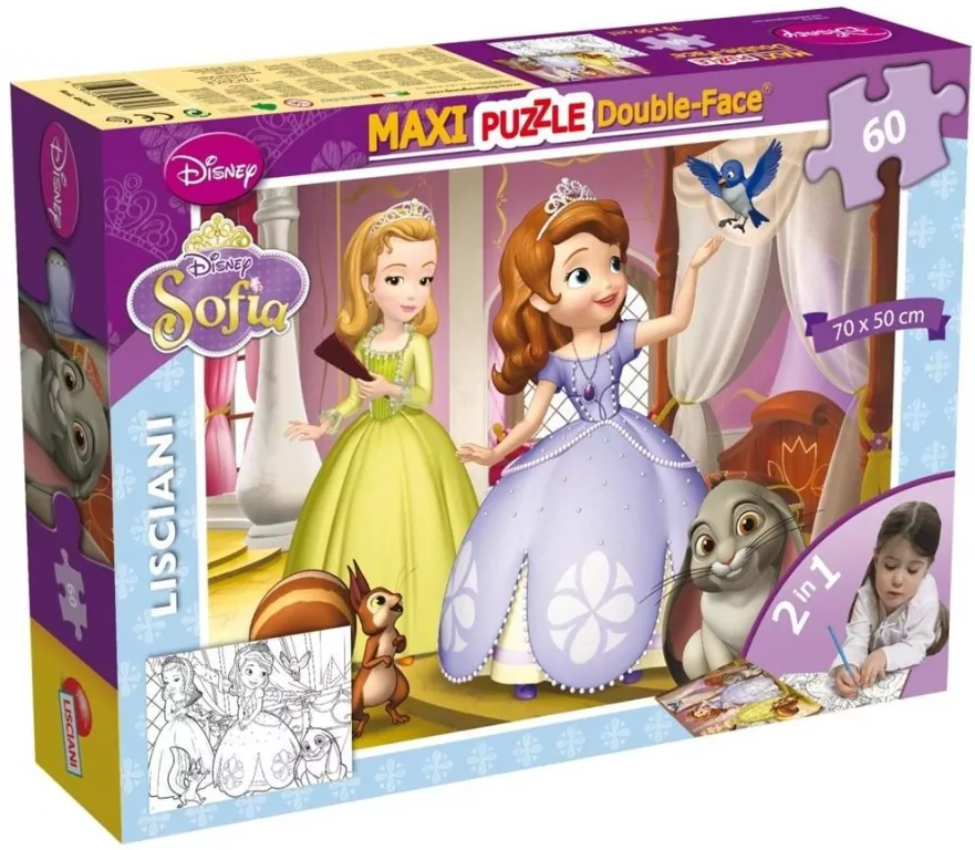 Puzzle dwustronne maxi Jej Wysokość Zosia 60 - tantis.pl