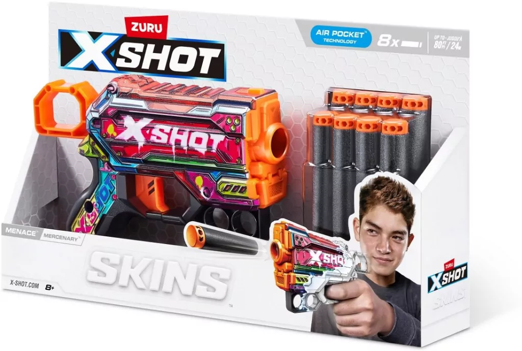 Wyrzutnia SKINS MENACE (8 Strzałek) wzór Mercena - tantis.pl