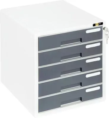 Szafka na dokumenty 5 szufl. szara YELLOW ONE