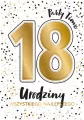 Karnet A5 Urodziny 18 - Glamour white - tantis.pl