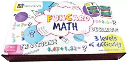 Creativo. Zabawka edukacyjna Fun Card Math (Ułamki zwykłe i dziesiętne)