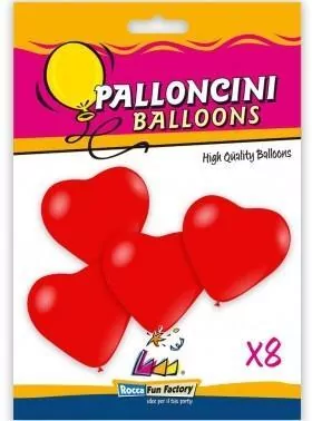 Balony serca czerwone 25cm - tantis.pl