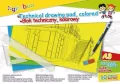 Blok techniczny A3/10 kartek. Gimboo. Mix - tantis.pl