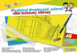 Blok techniczny A3/10 kartek. Gimboo. Mix