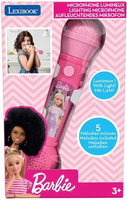 Barbie mikrofon świecący - tantis.pl