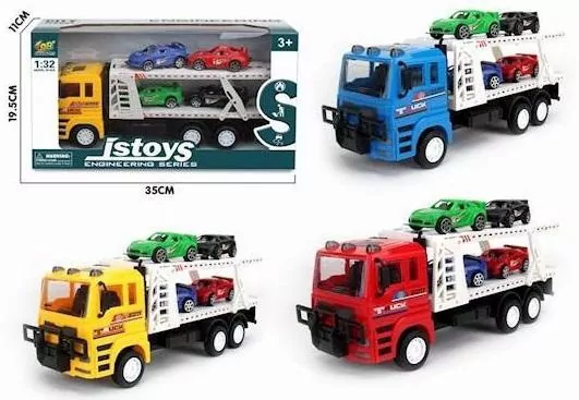 Laweta z zestawem aut 1:32 MIX - tantis.pl