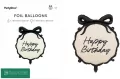 Balon foliowy pastylka Happy Birthday 47.5x45cm - tantis.pl