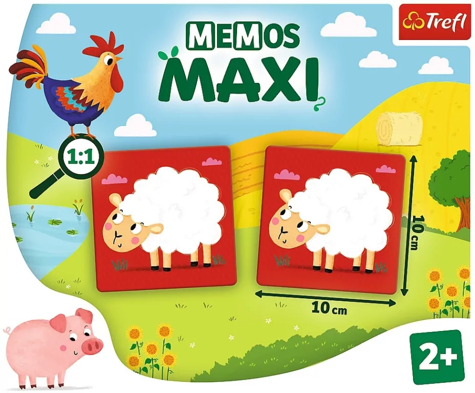 Memo Maxi. Zwierzęta na farmie - tantis.pl