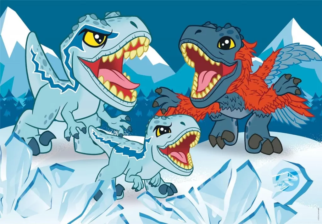 Clementoni. Puzzle 2x20. Super Kolor. Jurassic World - tantis.pl
