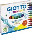 Markery Turbo Maxi 12 kolorów GIOTTO - tantis.pl
