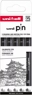 Cienkopis kreślarski PIN 200 czarny różne grubości 01-09