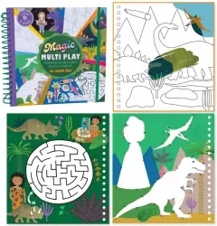 Kolorowanka Wodna z zadaniami Dinozaury