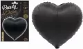 Balon foliowy B&C Serce matowe czarne 37cm - tantis.pl