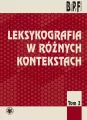Leksykografia w różnych kontekstach. Tom 2 - tantis.pl