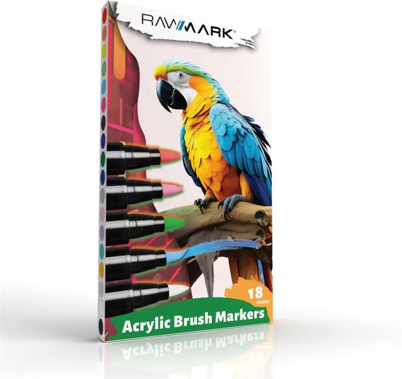 Markery Brush akrylowe, 18 kolorów - tantis.pl