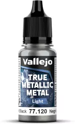 Vallejo: 77.120 - True Metallic Metal - Light - Obsidian Black (18 ml)