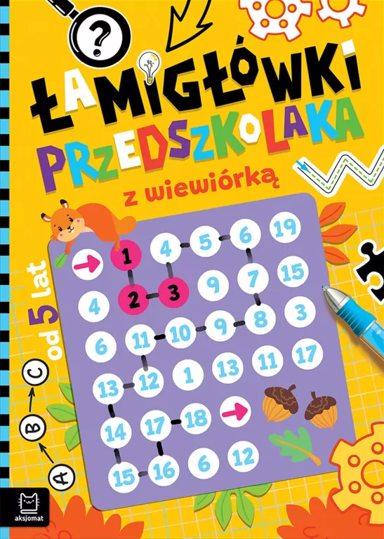 Łamigłówki przedszkolaka z wiewiórką od 5 lat - tantis.pl