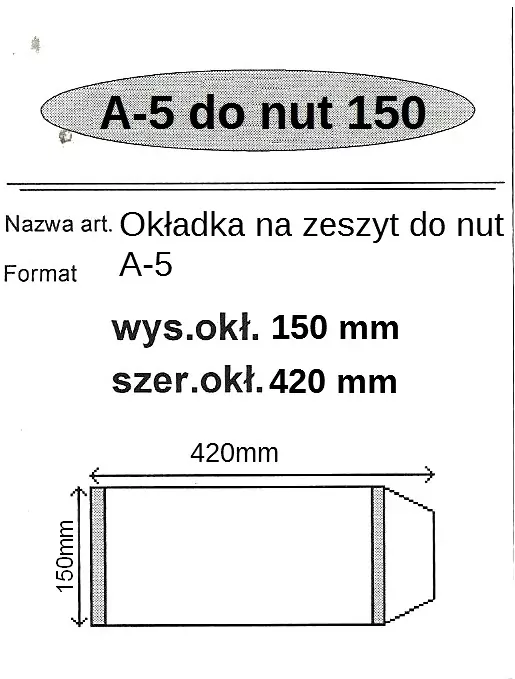 Okładka na zeszyt do nut A5 - tantis.pl