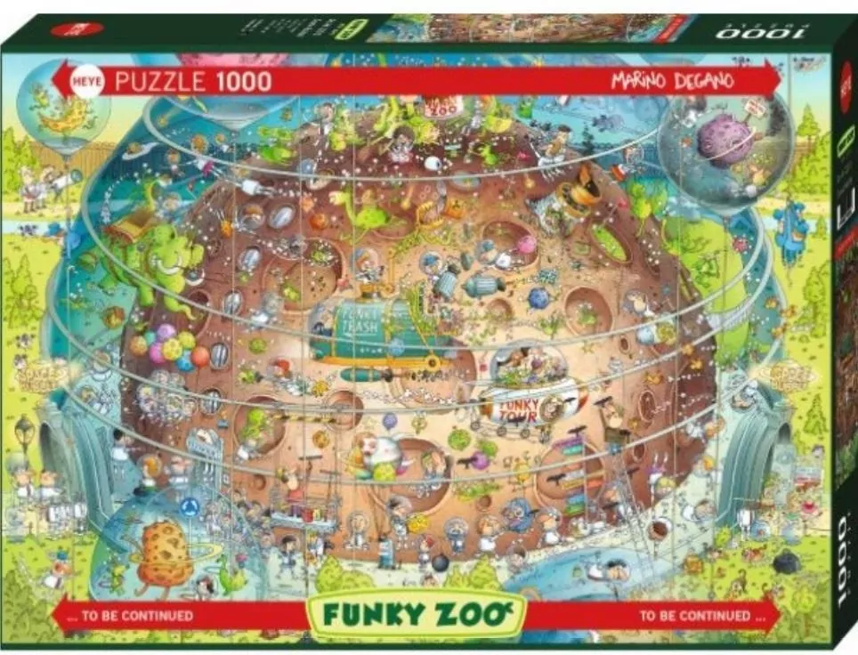 Puzzle 1000 Funky ZOO - Kosmiczne ZOO - tantis.pl