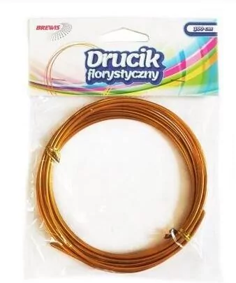 Druciki florystyczne. Złote 2mmx3m - tantis.pl