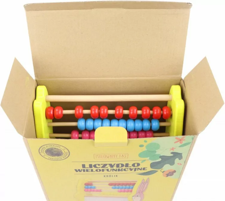 Drewniane liczydło edukacyjne. Królik - tantis.pl