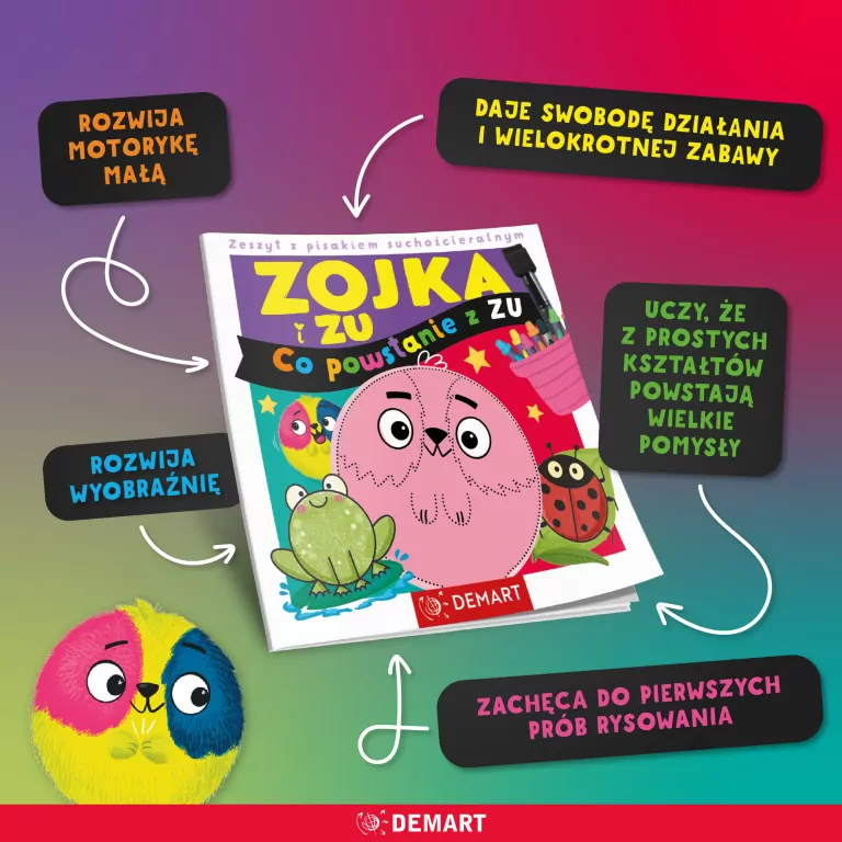 Zojka i Zu. Co powstanie z Zu? Zeszyt z pisakiem.. - tantis.pl