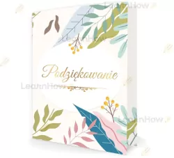 Dyplom A5 składany - Podziękowania Flora