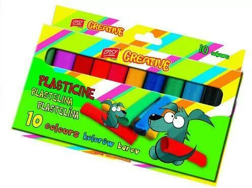 Plastelina 10 Kolorów. Easy Stationery - tantis.pl