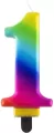 Świeczka cyferka 1 Beauty&Charm Galaxy 8cm - tantis.pl