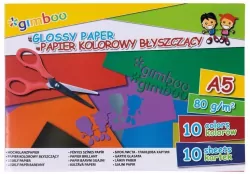 Papier kolorowy A5/10K błyszczący 80gsm