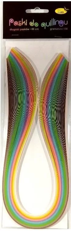 Paski do quillingu 3mmx50cm pastelowe - tantis.pl