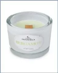 Świeczka sojowa Bergamot biała 170g