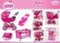 Wózek głęboki dla lalki Cosy z zestawem akcesoriów - tantis.pl