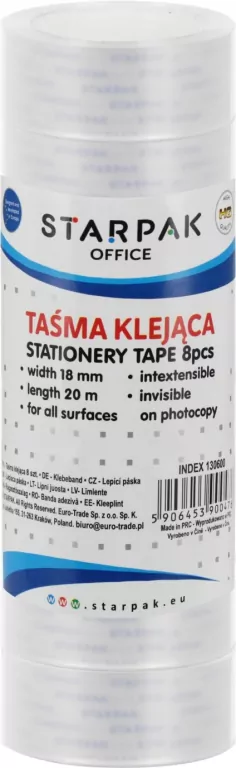 Taśma klejąca 18mmx20m - tantis.pl