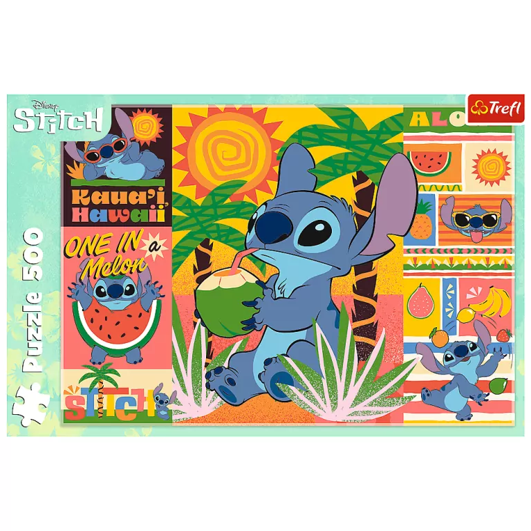 Puzzle 500. Wakacje ze Stichem. 37483 - tantis.pl