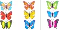 Motylki dekoracyjne 7,5cm 3szt MIX - tantis.pl
