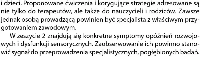 Terapia integracji sensorycznej. Zeszyt 2 - tantis.pl
