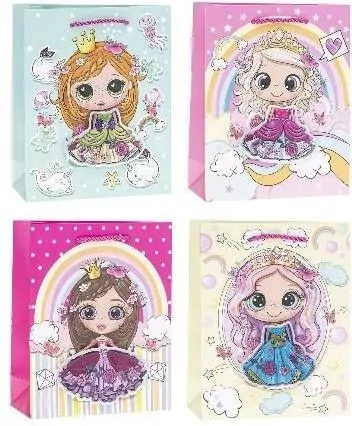 Torebka ozdobna 26x32x10cm hot-stamp mix ROZETTE - tantis.pl