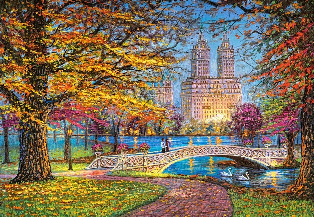 Puzzle 1500. Autumn Stroll Central Park - tantis.pl