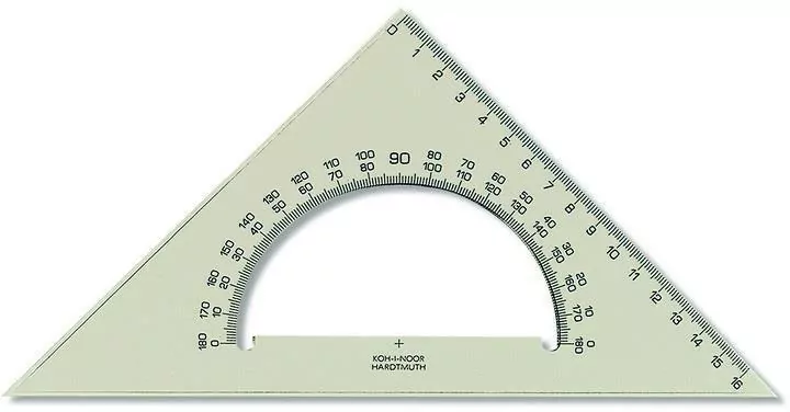 EKIERKA 745640  Z KĄTOMIERZEM  16cm - tantis.pl