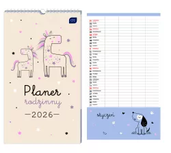 Kalendarz 2026 planer rodzinny 25x43 Piccolo