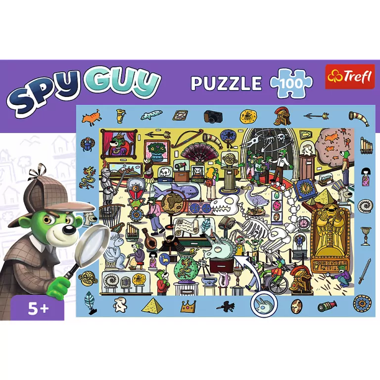 Puzzle 100 Obserwacyjne - Spy Guy Muzeum TREFL - tantis.pl