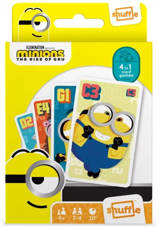 Gra karciana Shuffle Minionki 2 4w1 - tantis.pl