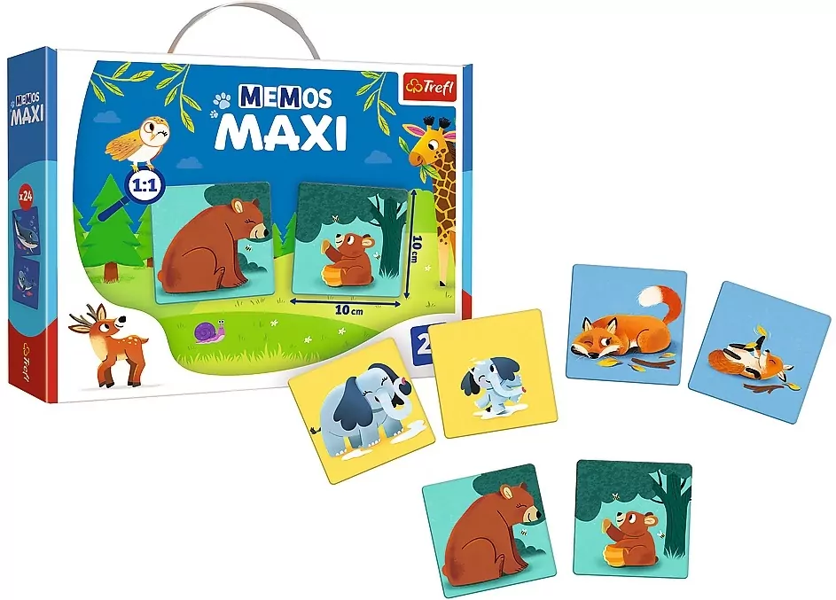 Memo Maxi Zwierzęta i dzieci TREFL - tantis.pl