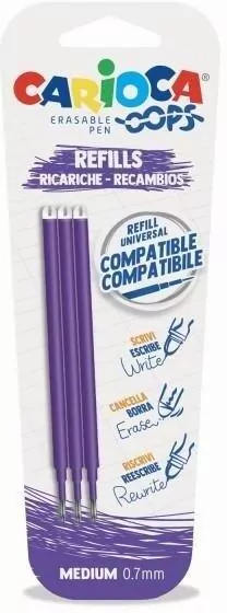 Wkład do długopisu wymazyw Oops fiolet - tantis.pl