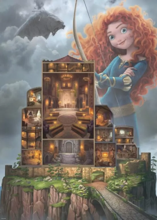Puzzle 1000. Disney kolekcja Merida - tantis.pl